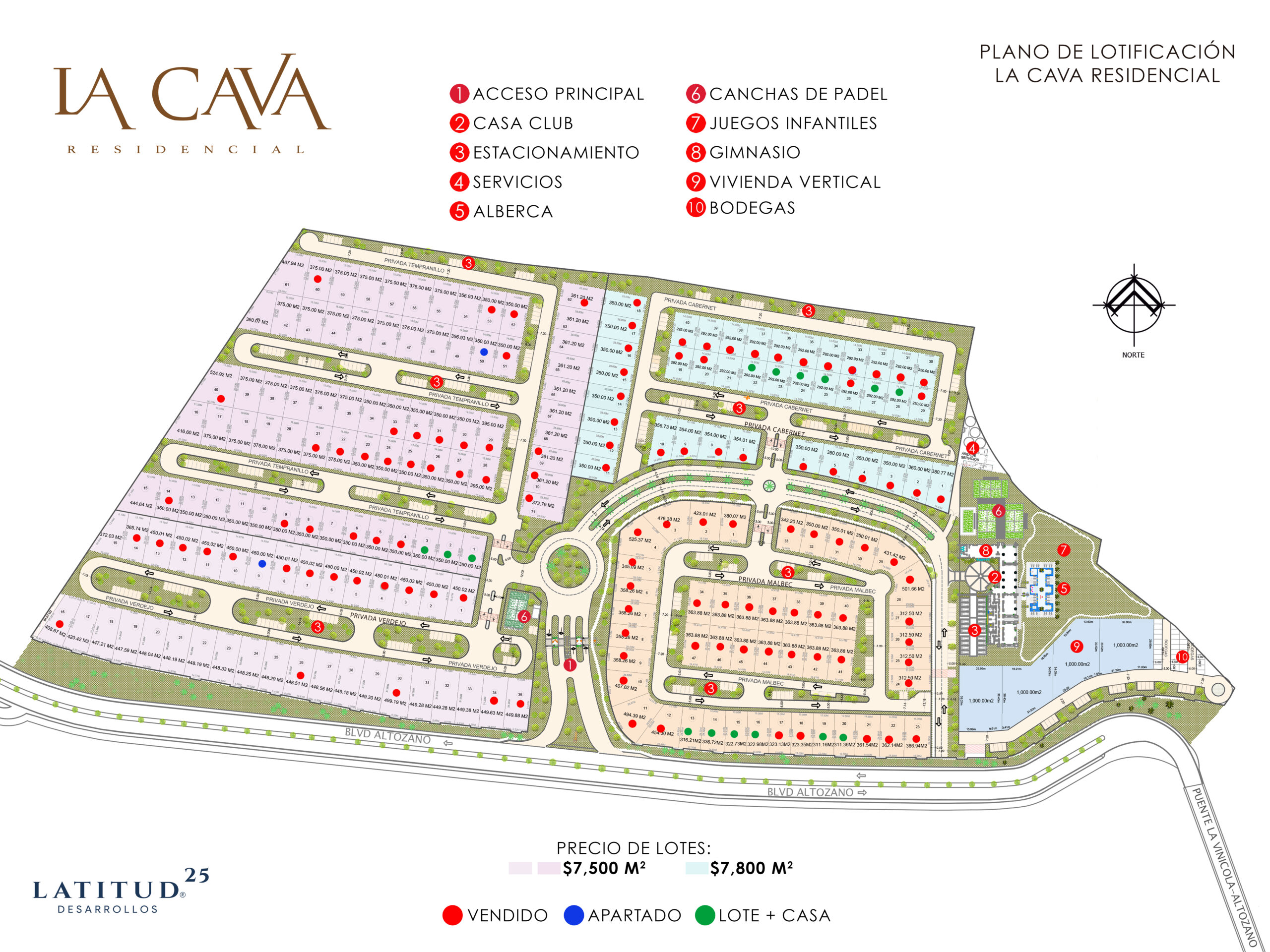 Plano del fraccionamiento